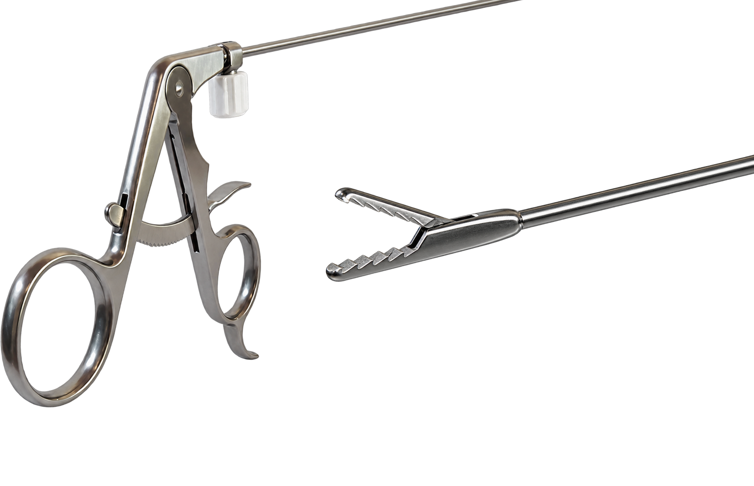 Neurochirurgisches Bajonettinstrument mit Maulteil-Detail